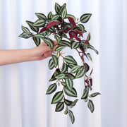 18" Faux Hanging Plant - Red